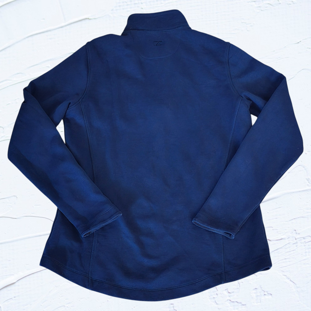 Cutter & Buck Notre Dame Women’s L/S Decatur Pima Half Zip, Size Large - Picture 6 of 6